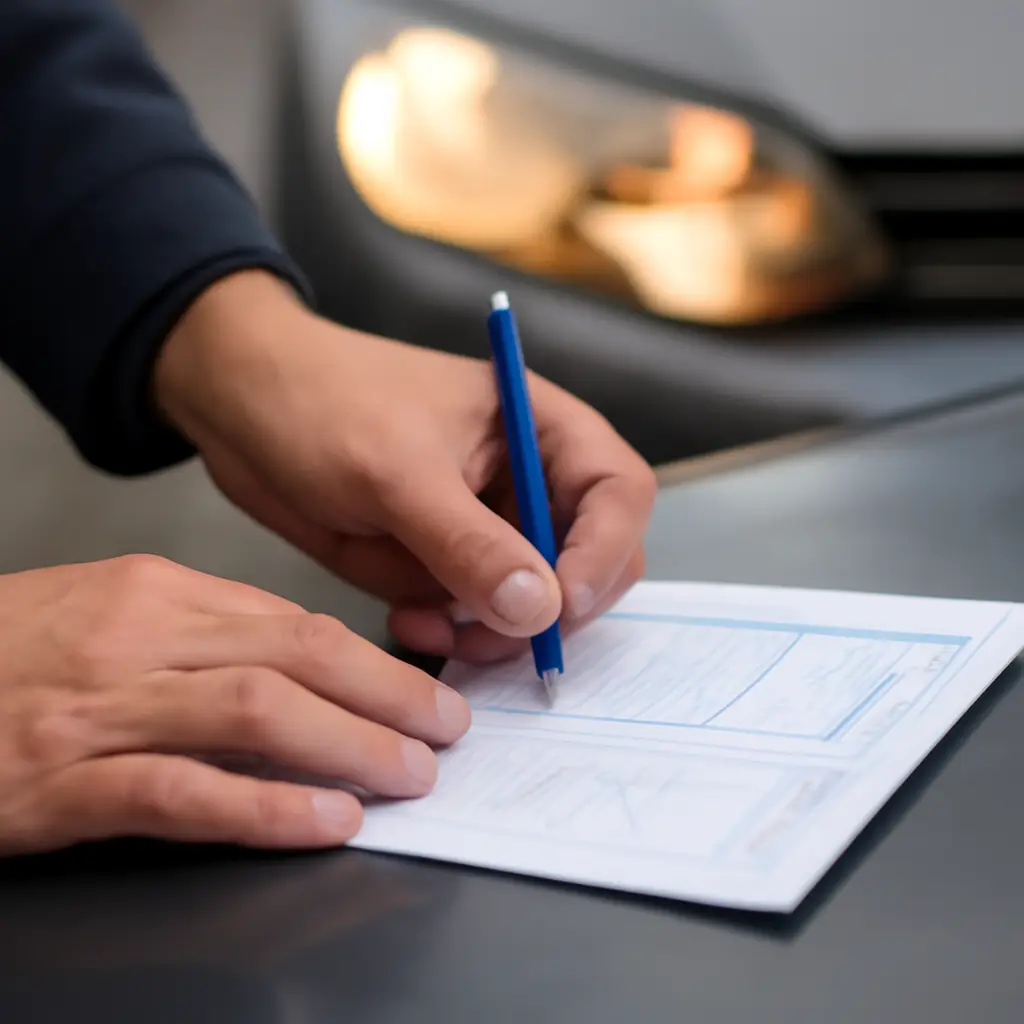 Schade melden stappenplan - Stap 2: het aanrijdingsformulier invullen